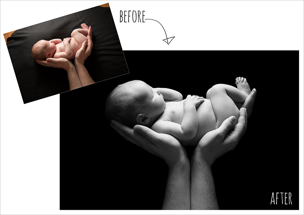 Newborn Photography Composite