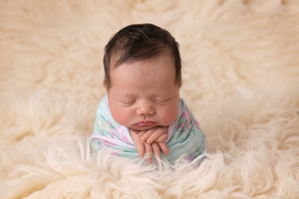 Baby Mila's first photo shoot 