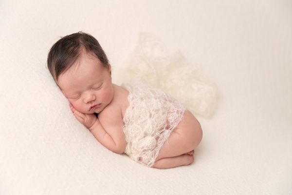 Baby Mila's first photo shoot 